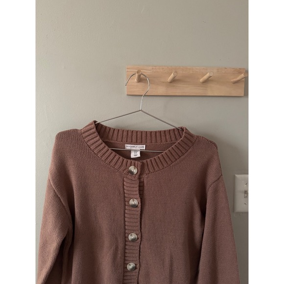 chocolate brown knitted sweater - Picture 2 of 5